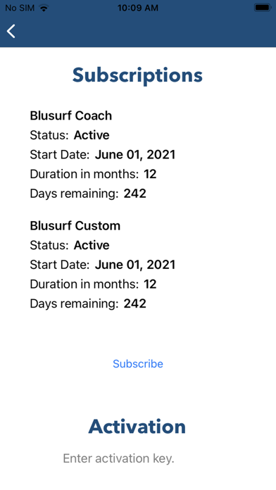 Blusurf Coach Screenshot