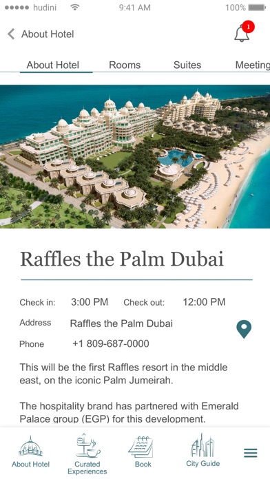 Raffles The Palm Dubai Screenshot
