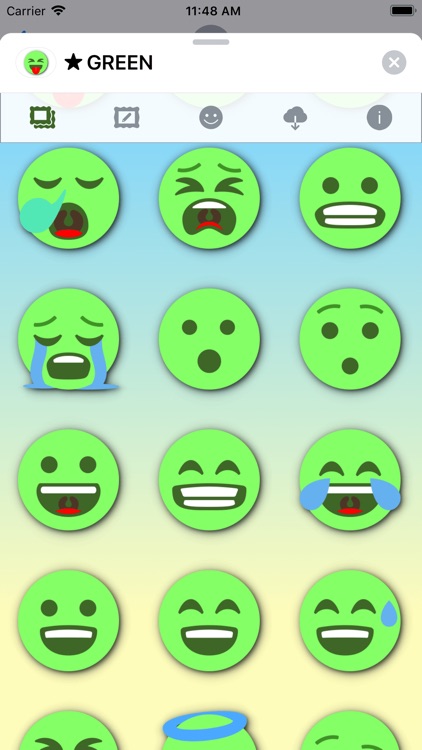 GREEN Emoji • Stickers screenshot-3
