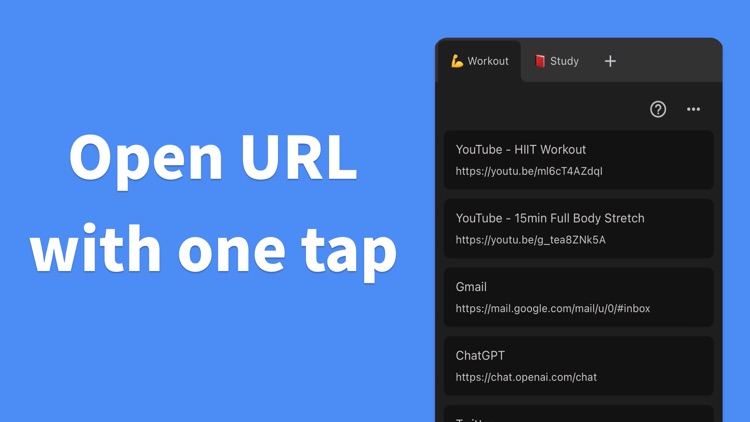 Link List - Open links quickly