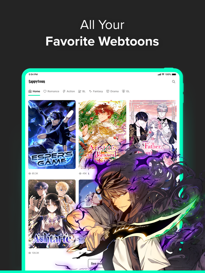 Tappytoon Comics and Novels