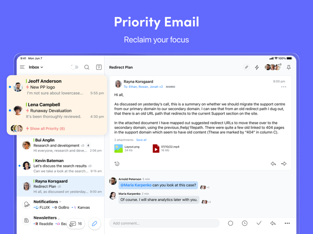 ‎Spark Mail + AI: Email Inbox Screenshot