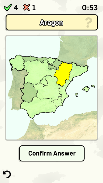 Screenshot #1 pour Communautés d'Espagne - Quiz