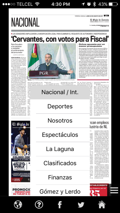 El Siglo de Torreón digital Screenshot