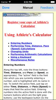 athlete's calculator iphone screenshot 4
