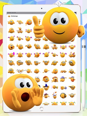 Banga Cute Emojis HD Stickersのおすすめ画像1