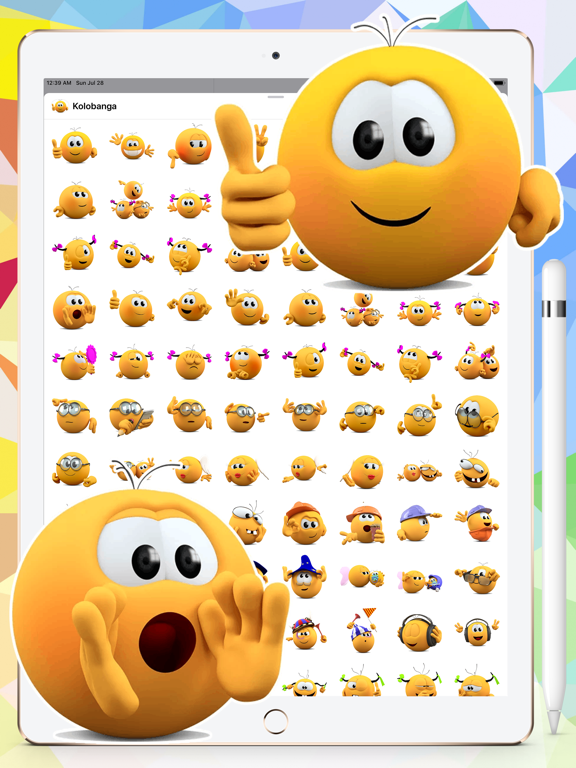 Screenshot #4 pour Banga Cute Emojis HD Stickers