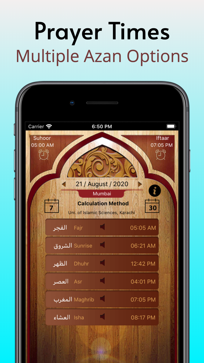 Prayer Times and Qibla Compass