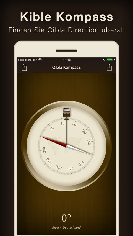 Qibla Compass (Kaaba Locator) screenshot 1 of 4