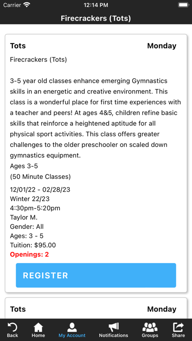 The Gymnastics Revolution FL Screenshot 3 - AppWisp.com The Gymnastics Revolution FL Screenshot 3 - AppWisp.com