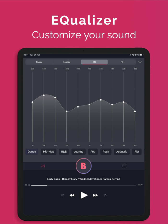 BASSY volume and bass booster