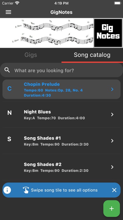 GigNotes Music Setlist Manager screenshot-7