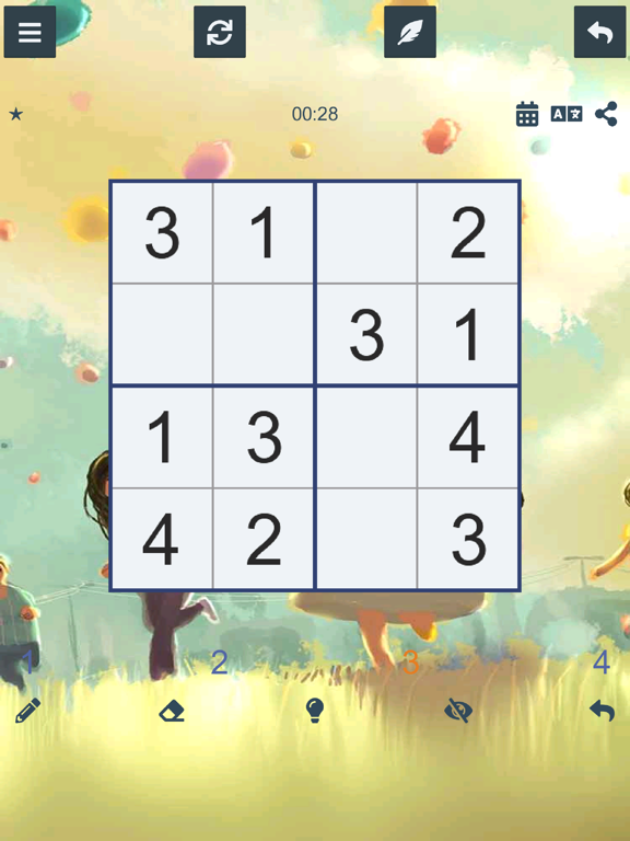 Screenshot #4 pour ™ Sudoku 4x4