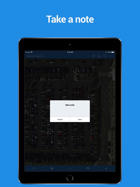 Find My Parked Car iPad screenshot 4 - Navigation app