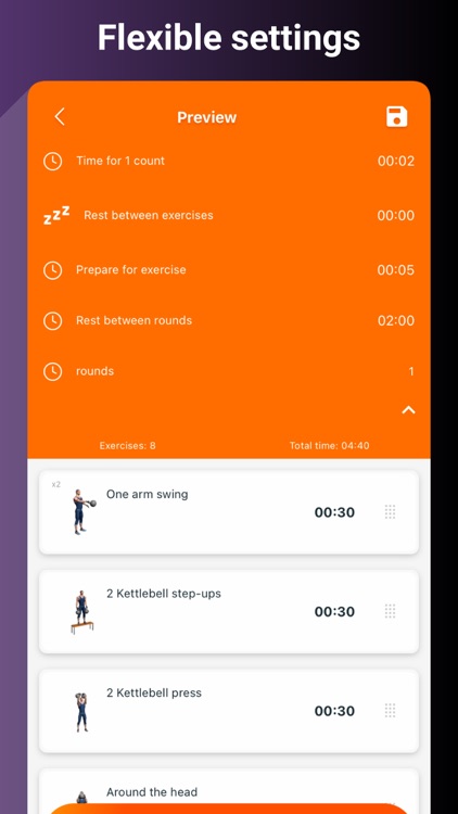 Kettlebell workout for home screenshot-3