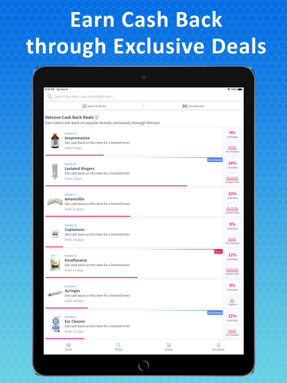 Vetcove iPad screenshot 4 - Shopping app