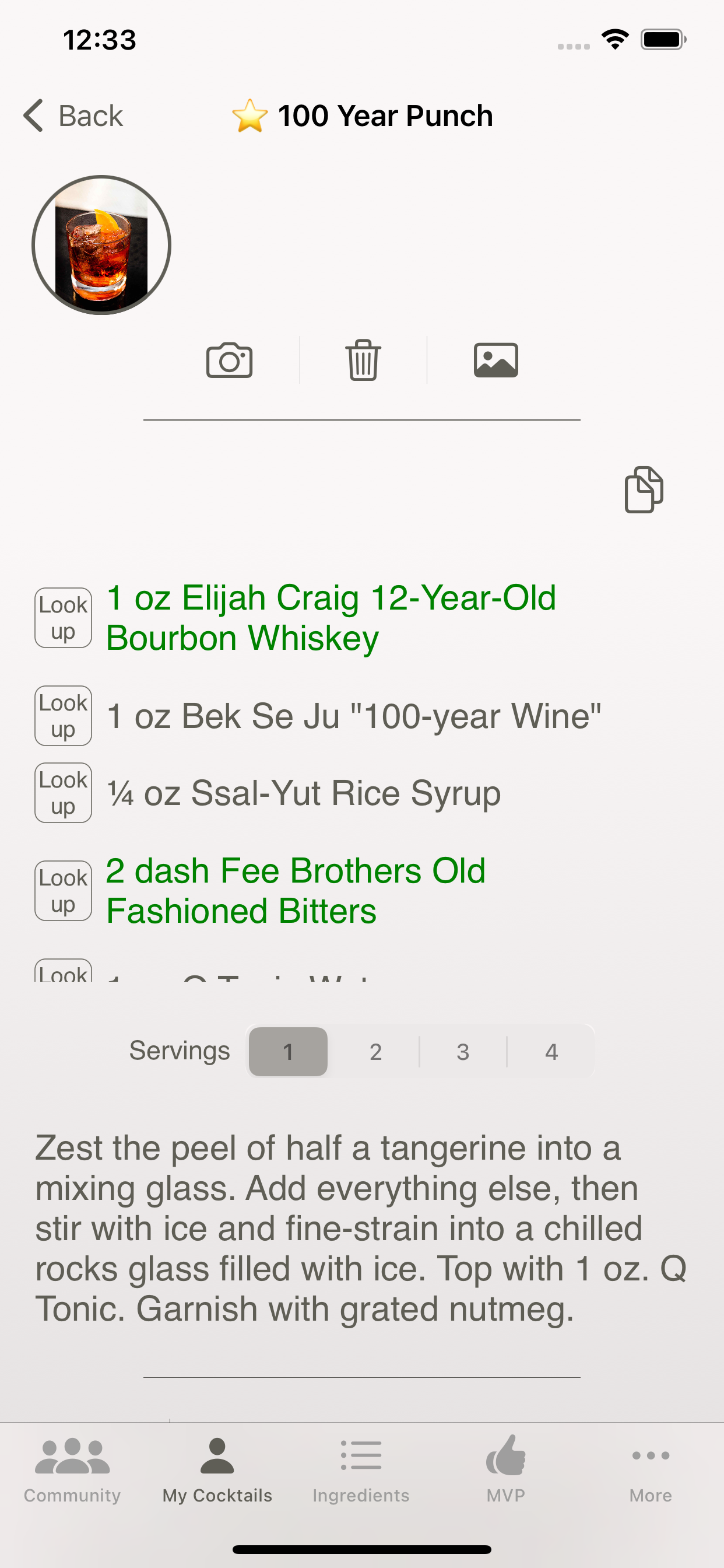 Craft, The Cocktail App