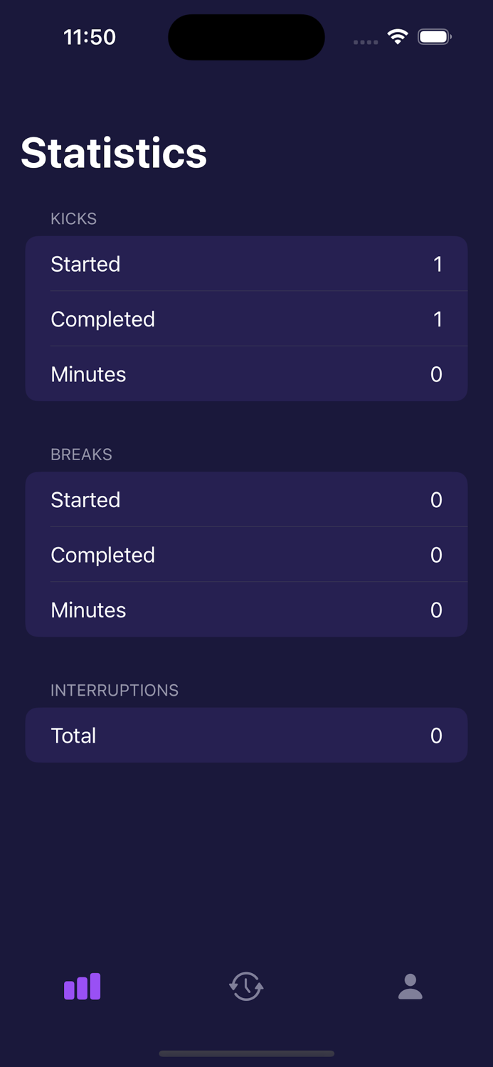 Kick - Focus Timer On Things