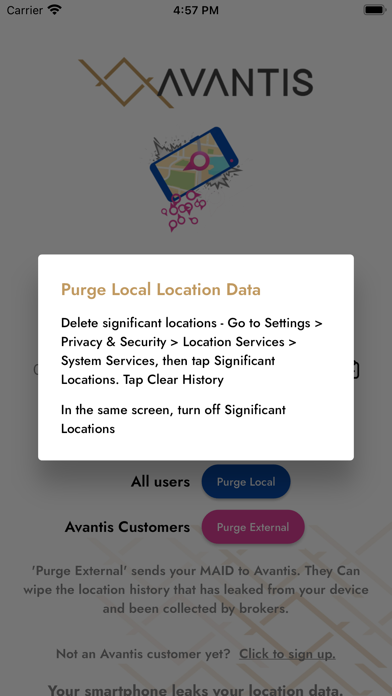Location Purge MAID Finder Screenshot