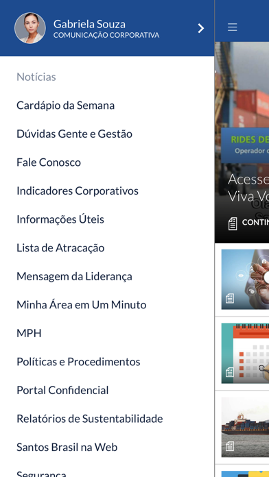 Screenshot #2 pour Santos Brasil - Viva Voz APP