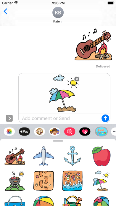 Summer Is Here Stickers Screenshot