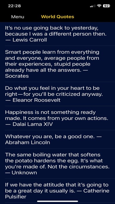 World Quotes Screenshot