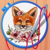 Cross Stitch Coloring Art