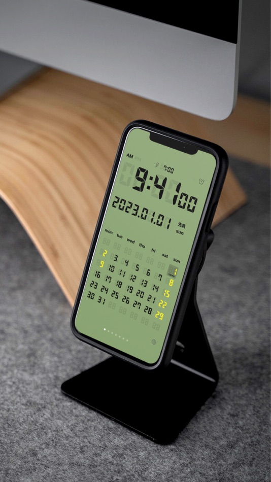 #7. LCD Clock - Clock & Calendar (iOS) 作者: forYou inc.