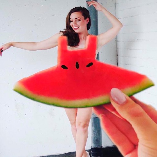 Watermelon dress stickers icon