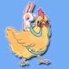 Chicken Bunny Stickers