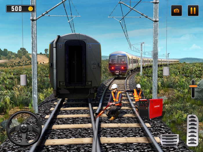 Subway Train Track Building 3D