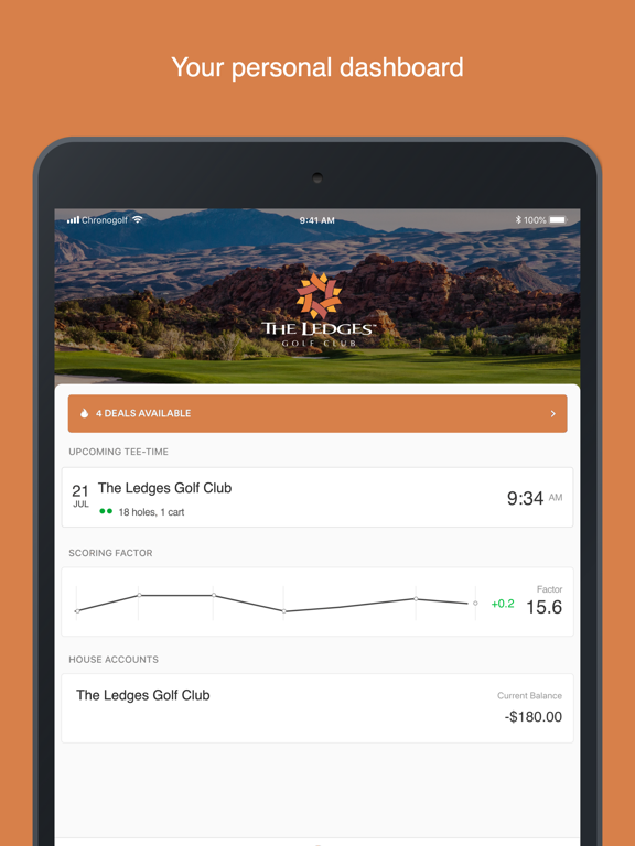 The Ledges Golf Club iPad screenshot 2 - Sports app
