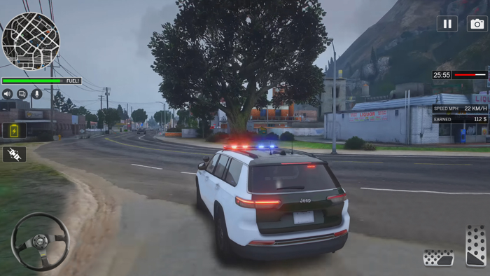 Police Van Driver Games Chase