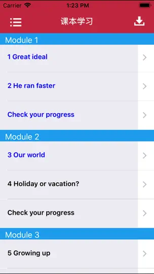 Скриншот 剑桥英语青少版第2级 на iPhone 5
