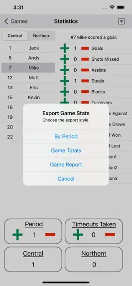 Game screenshot Water Polo Statistics apk