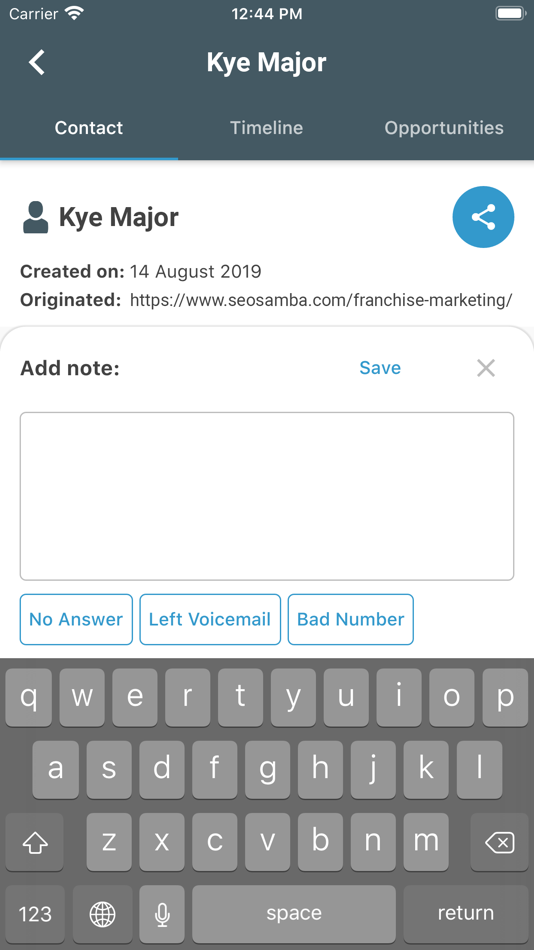 #6. CRM Mobile by SeoSamba (iOS) By: SEO SAMBA CORP.