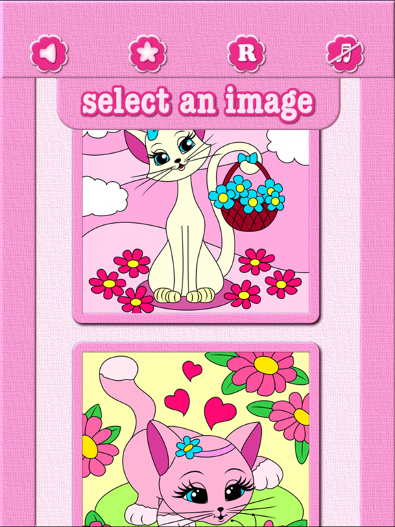 Cat Kitty Kitten Coloring Book iPad screenshot 5 - Games app