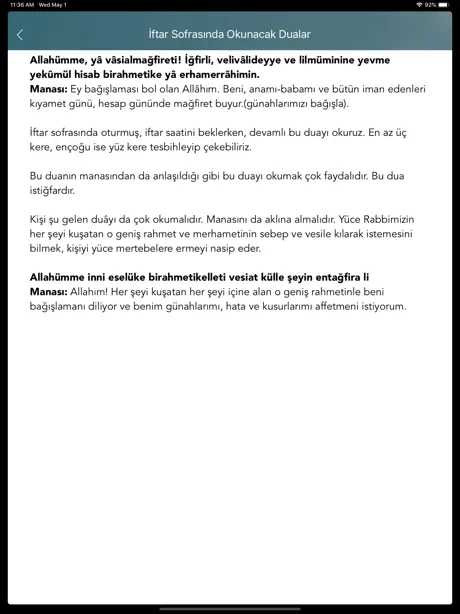 İmsakiye 2025 Ramazan