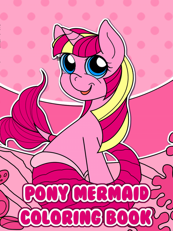 Screenshot #4 pour Pony Mermaid Coloring Book