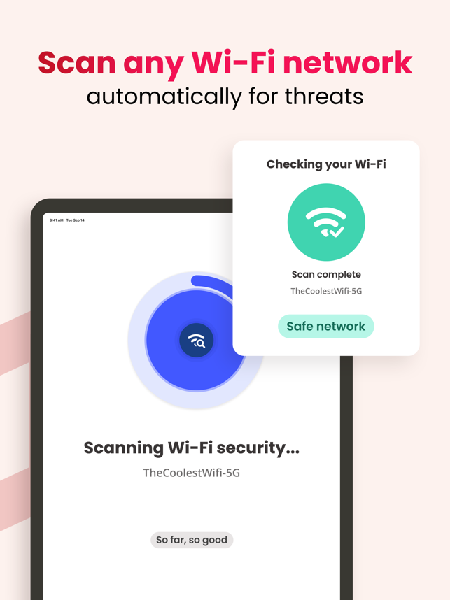 ‎McAfee Security & Wifi Privacy Screenshot