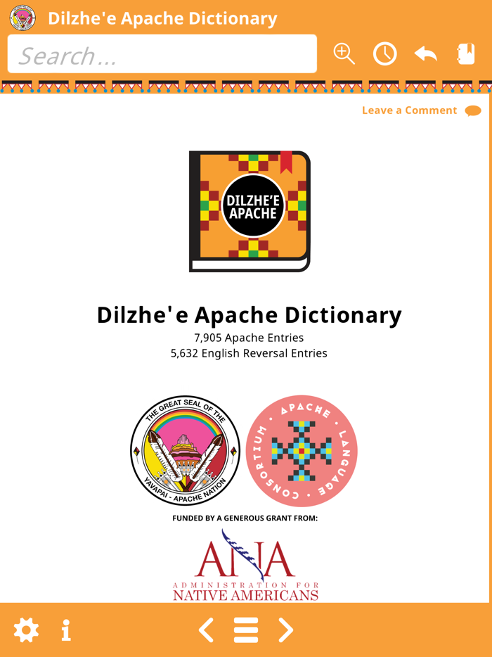Dilzhee Apache Dictionary