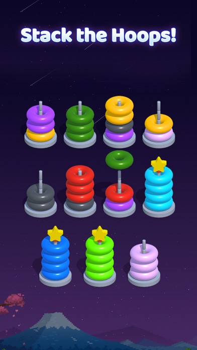Hoop Sort - Color Ring Puzzle Screenshot