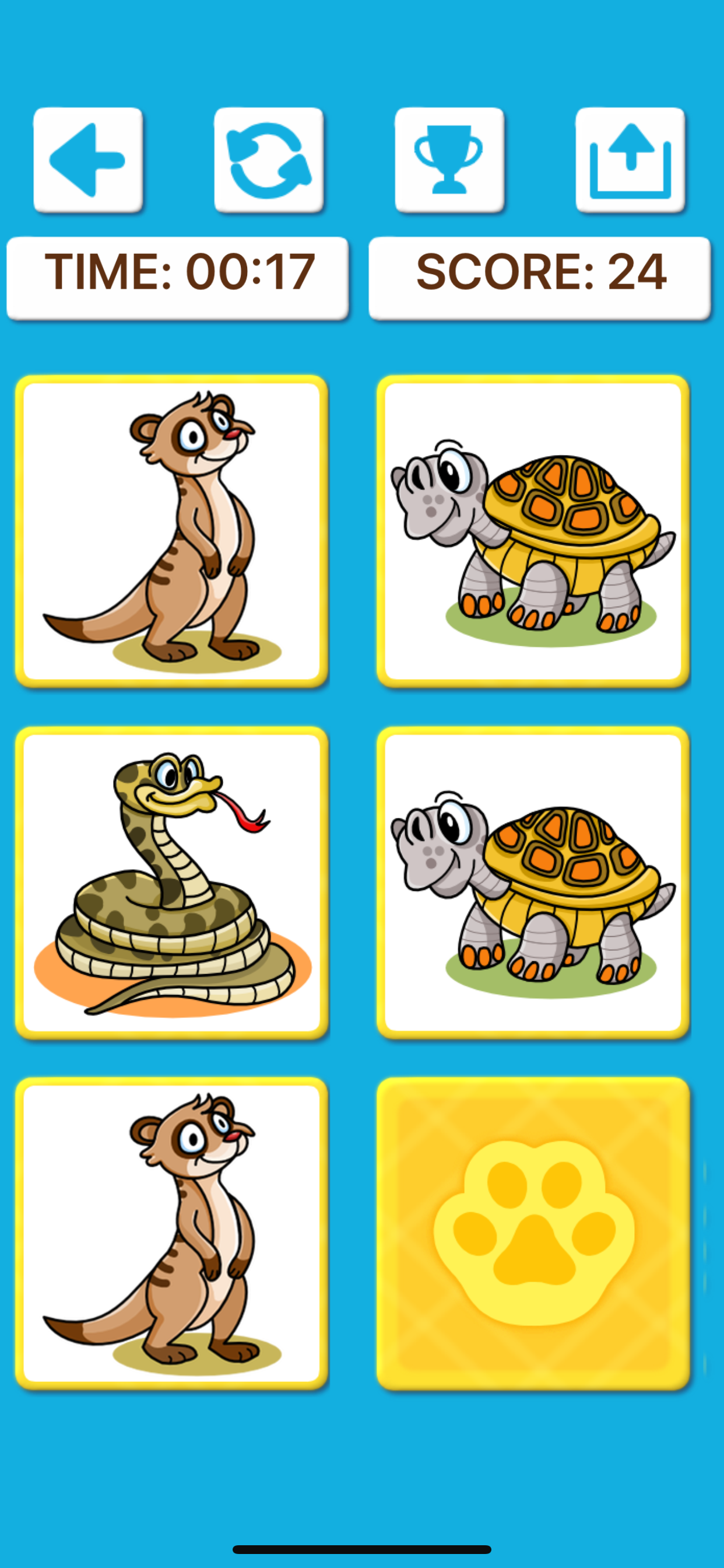 Animal Memory Matching Games