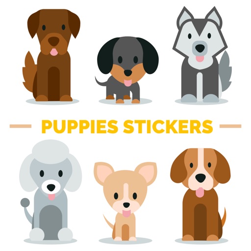 Cute Puppies Stickers!