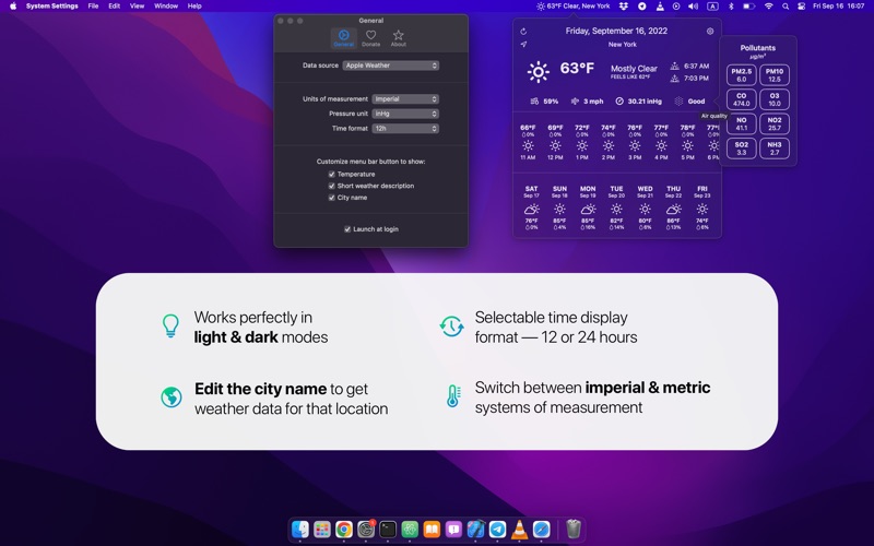 Weather Dock Screenshot
