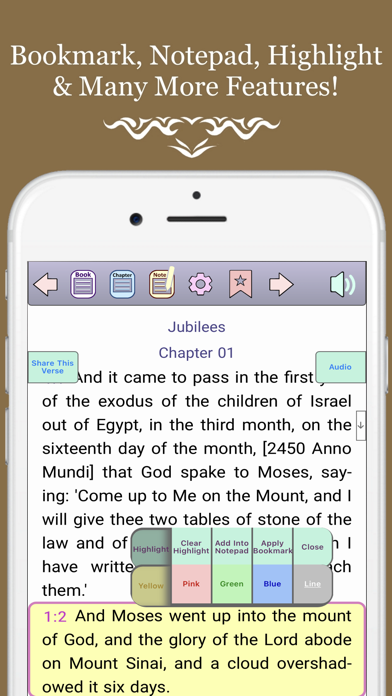 Jubilees, Jasher, Enoch, Bible Screenshot