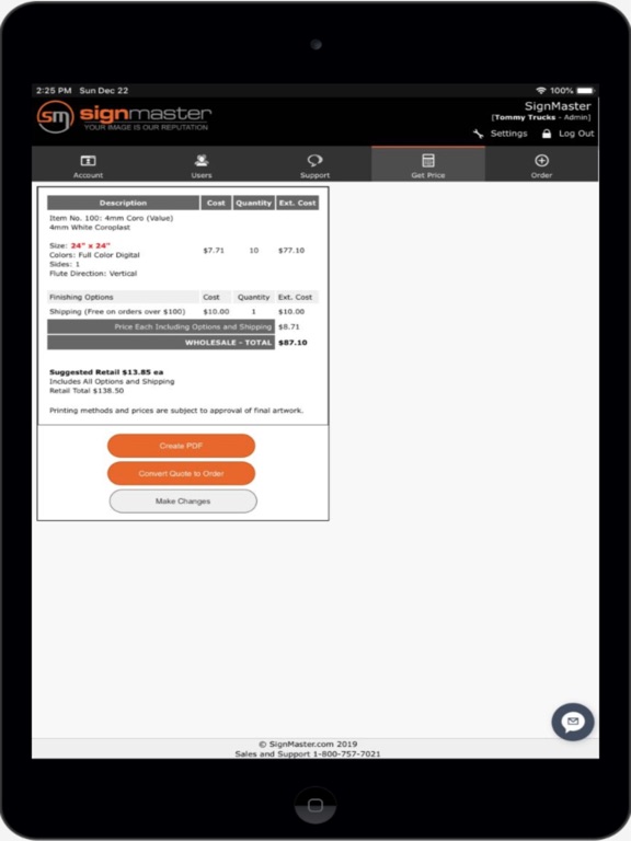 SignMaster.com iPad screenshot 3 - Business app