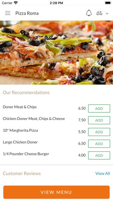 Pizza Roma Holbeach. Screenshot