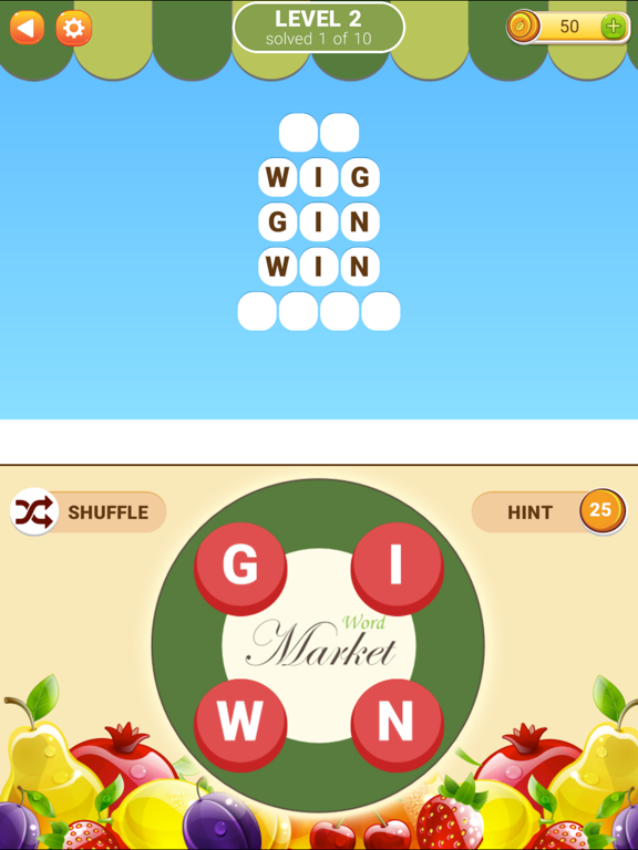 Word Market 2 iPad screenshot 1 - Games app