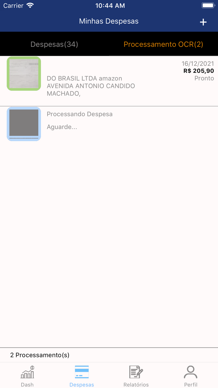 RDV - Gestão de despesas